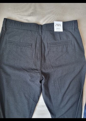 Zara pantolon keten slim fit xl - Görsel 4