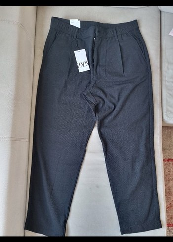 Zara pantolon keten slim fit xl - Görsel 6