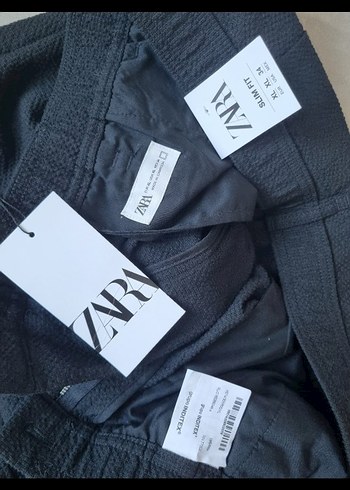 Zara pantolon keten slim fit xl - Görsel 5