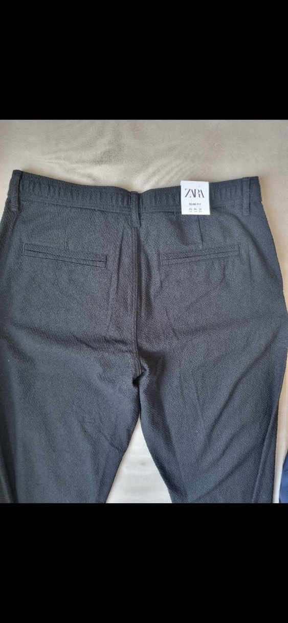 Zara pantolon keten slim fit xl - Görsel 4