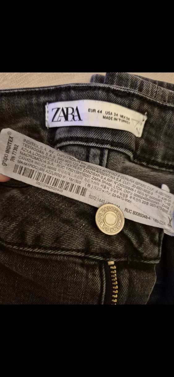 Zara pantolon 34 siyah antrasit renk tertemiz durumda - Görsel 4