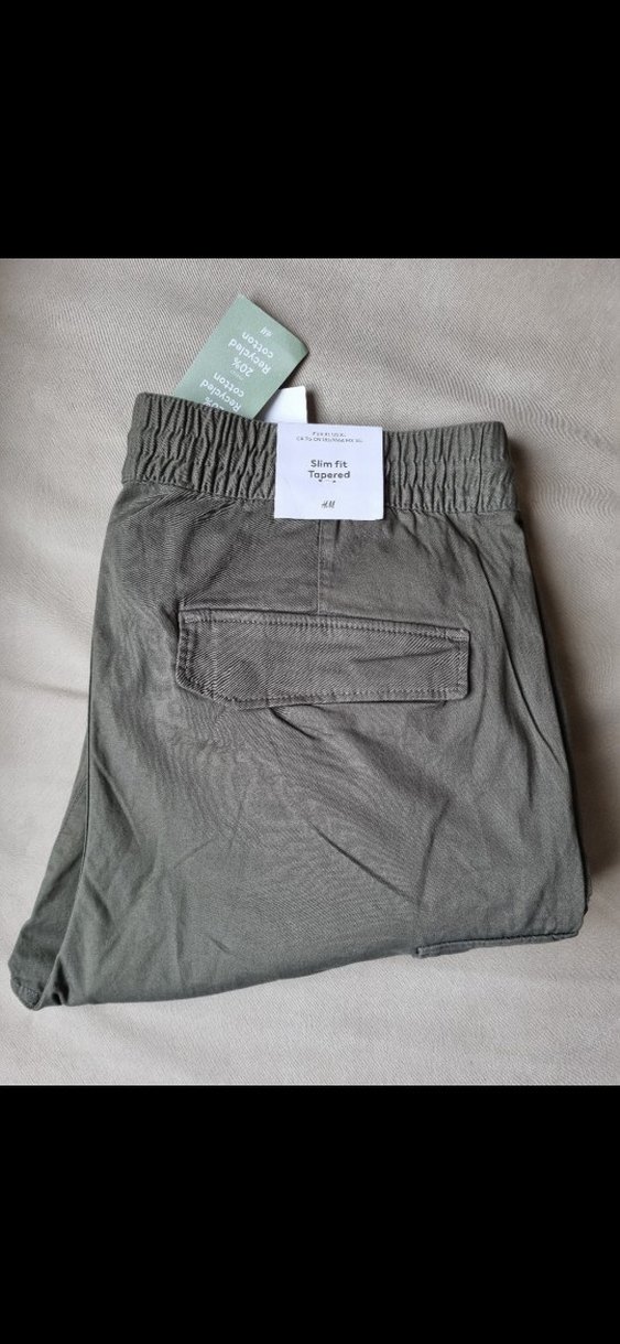 H&M Rahat Kesim Pantolon slim fit taperet xl - Görsel 4