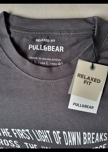 Pull&Bear Pamuklu Tişört L beden - Görsel 2