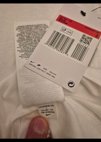 Nike Tişört saf pamuk dx1981-010  L beden - Görsel 4