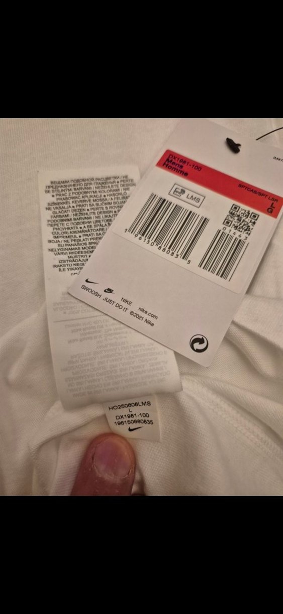 Nike Tişört saf pamuk dx1981-010  L beden - Görsel 4