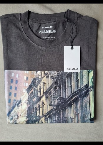 Pull&Bear Pamuklu Tişört L beden - Görsel 3