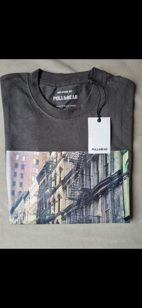 Pull&Bear Pamuklu Tişört L beden - Görsel 3