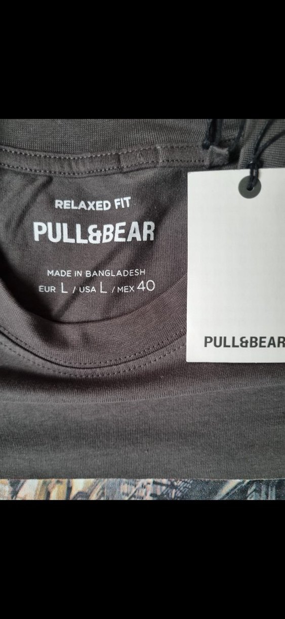 Pull&Bear Pamuklu Tişört L beden - Görsel 2