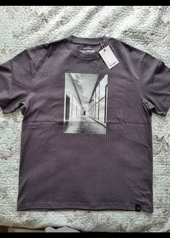 Pull&Bear Pamuklu Tişört L beden - Görsel 4