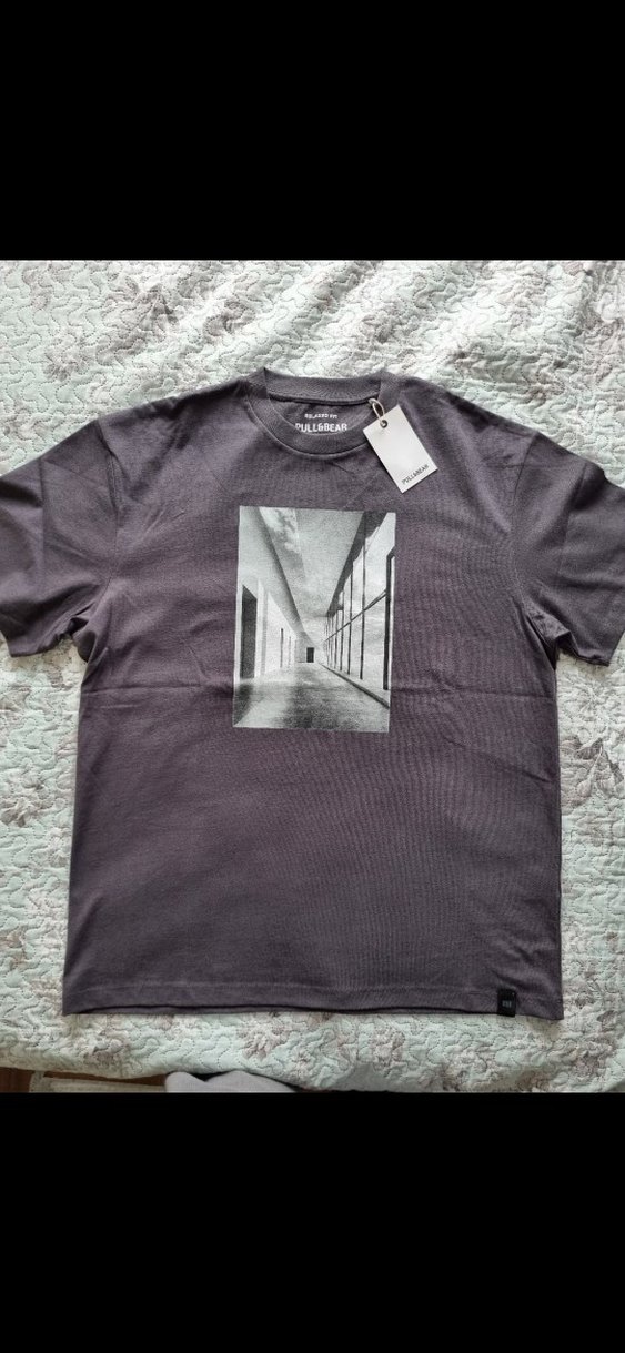 Pull&Bear Pamuklu Tişört L beden - Görsel 4