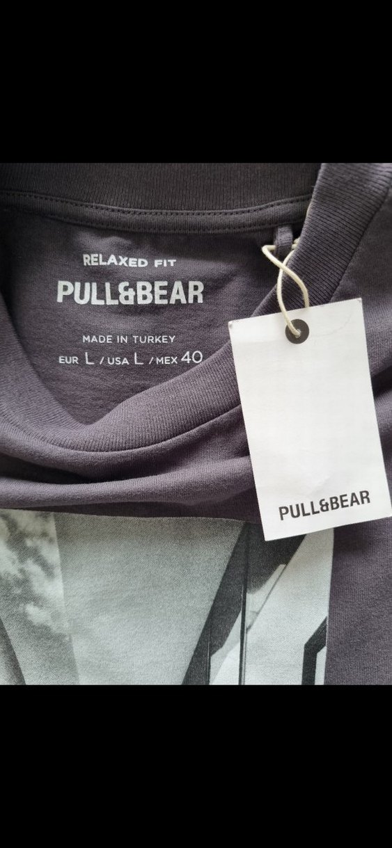 Pull&Bear Pamuklu Tişört L beden - Görsel 2