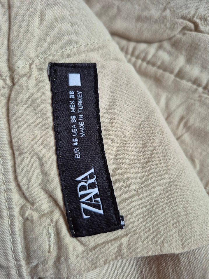 Zara saf Keten Pantolon super rahat kesim — görsel 3/6