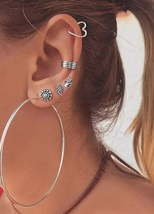 7 adet küpe set