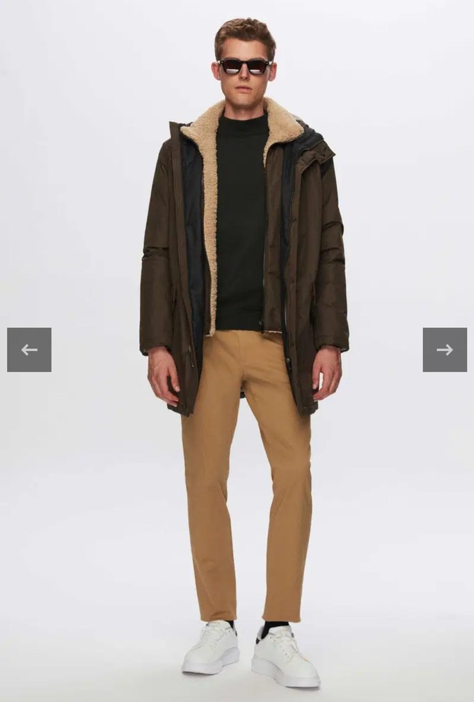 DS CASUAL KÜRK YAKA KABAN - Görsel 5