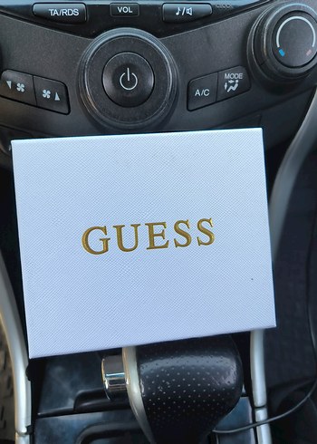 Siyah Guess Erkek Deri Kartlık - Görsel 3