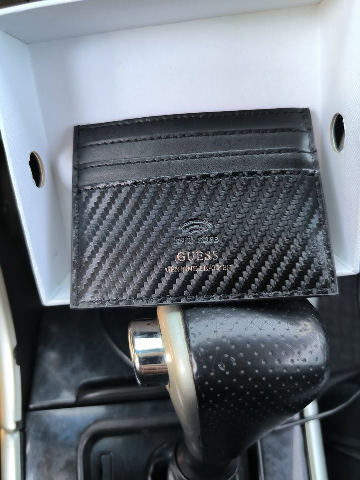 Siyah Guess Erkek Deri Kartlık - Görsel 2