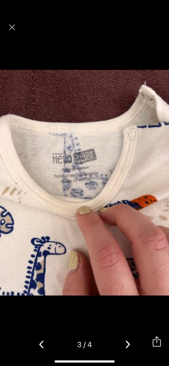 Uzun Kollu Erkek Bebek Body - Görsel 2