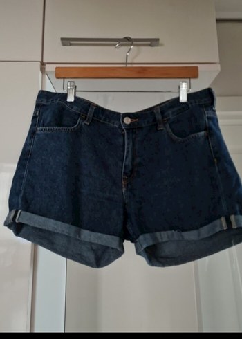 Kadın Lacivert Bol Kesim Mini Denim Şort. m L uyumlu dar kalıp