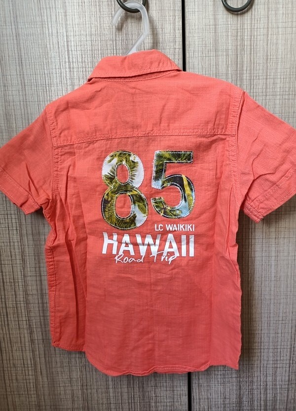 LC Waikiki marka çocuk gömlek narçiçeği rengi - Görsel 2