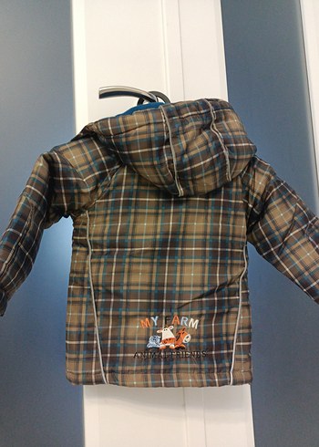 Ekose Desenli Erkek Çocuk Mont - Görsel 2