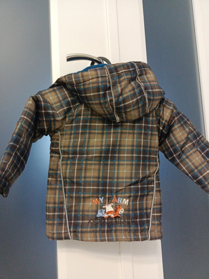 Ekose Desenli Erkek Çocuk Mont - Görsel 2