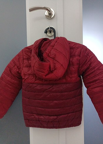 Bordo Erkek Çocuk Fermuarlı Mont - Görsel 3