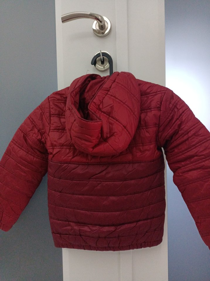 Bordo Erkek Çocuk Fermuarlı Mont - Görsel 3