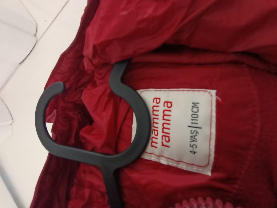 Bordo Erkek Çocuk Fermuarlı Mont - Görsel 2