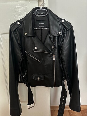 Stradivarius biker deri ceket