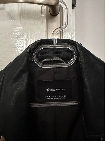 l Beden Stradivarius biker deri ceket