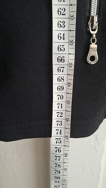 TOMS Siyah kafaya kadar fermuarlı hırka