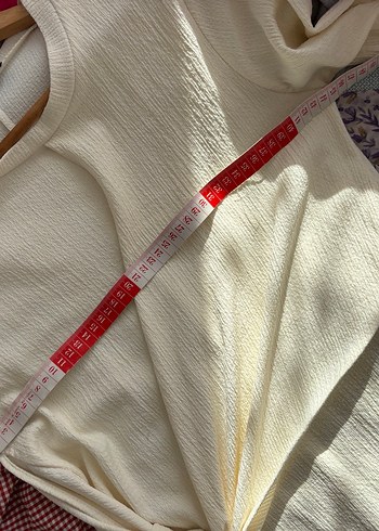 Beyaz Drapeli Uzun Elbise - Görsel 9