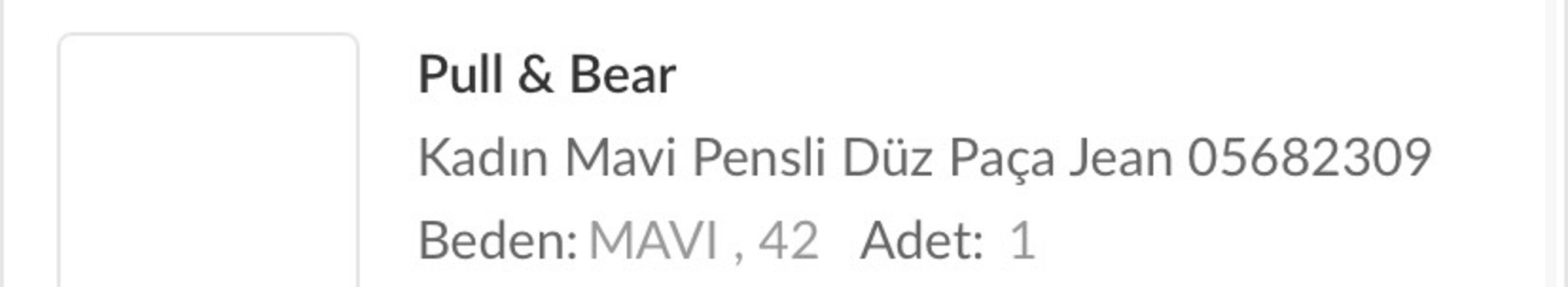 42 Beden mavi Renk Wide leg jean