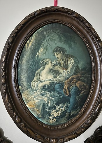 Vintage Love Vintage Romantik Cift Tablosu