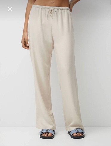 xs Beden Pull bear rustik keten pantolon