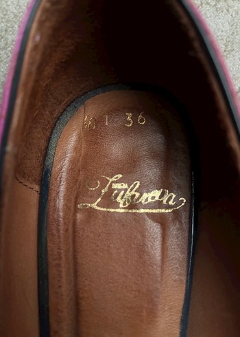 Pembe deri Stiletto Topuklu Kadın Ayakkabı 36 numara - Görsel 6