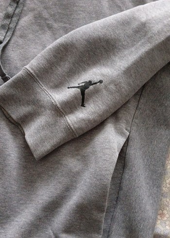 Jordan Gri Kapüşonlu Erkek Sweatshirt orjinal - Görsel 6