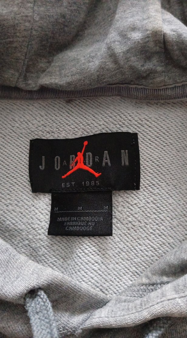 Jordan Gri Kapüşonlu Erkek Sweatshirt orjinal - Görsel 5