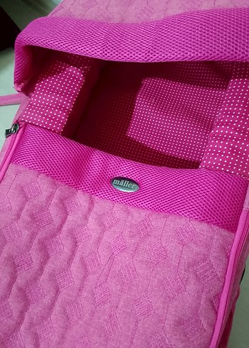 Pembe Taşlı Bebek Taşıma Sepeti - Görsel 2