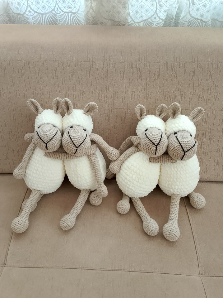 Beyaz Peluş Oyuncak Perde Bağlayıcı - Görsel 2