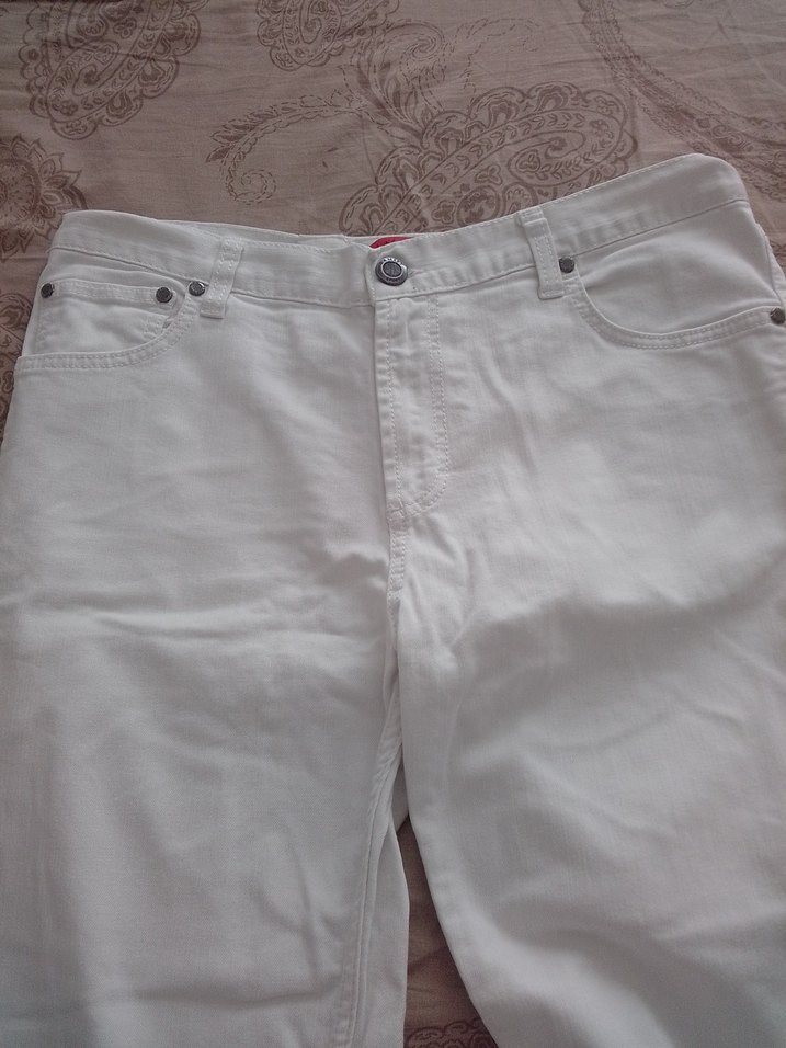 Beyaz Kadın kot pantolon - Görsel 3
