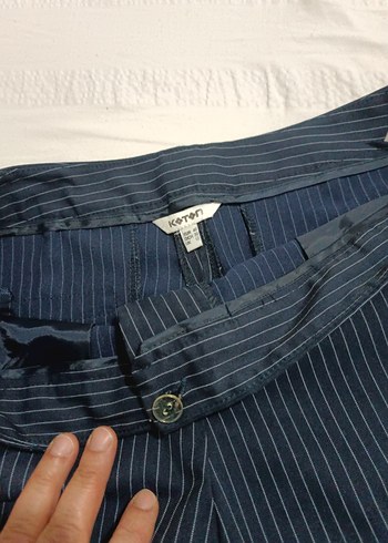 Koton çizgili kumaş pantolon - Görsel 5