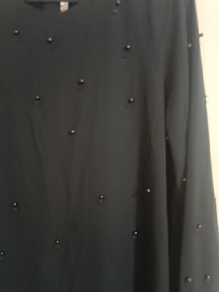 Siyah Uzun Kollu taş detaylı - Görsel 4