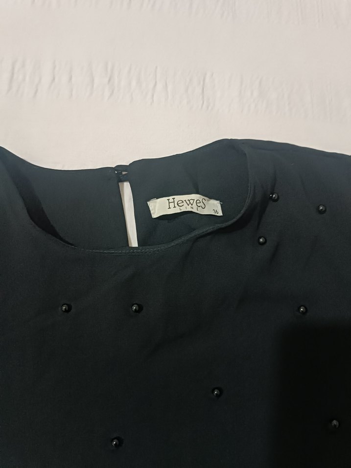 Siyah Uzun Kollu taş detaylı - Görsel 5