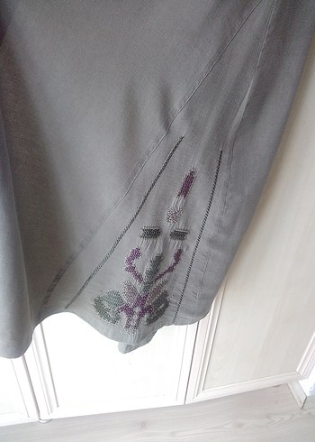 Keten tunik gömlek ferace - Görsel 5