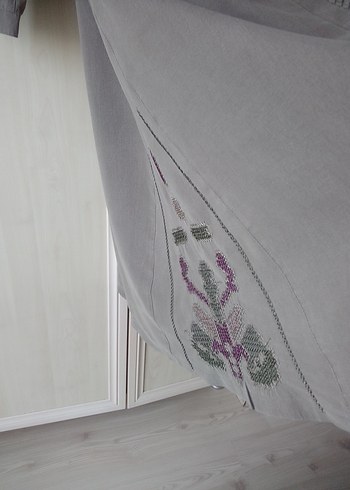 Keten tunik gömlek ferace - Görsel 8