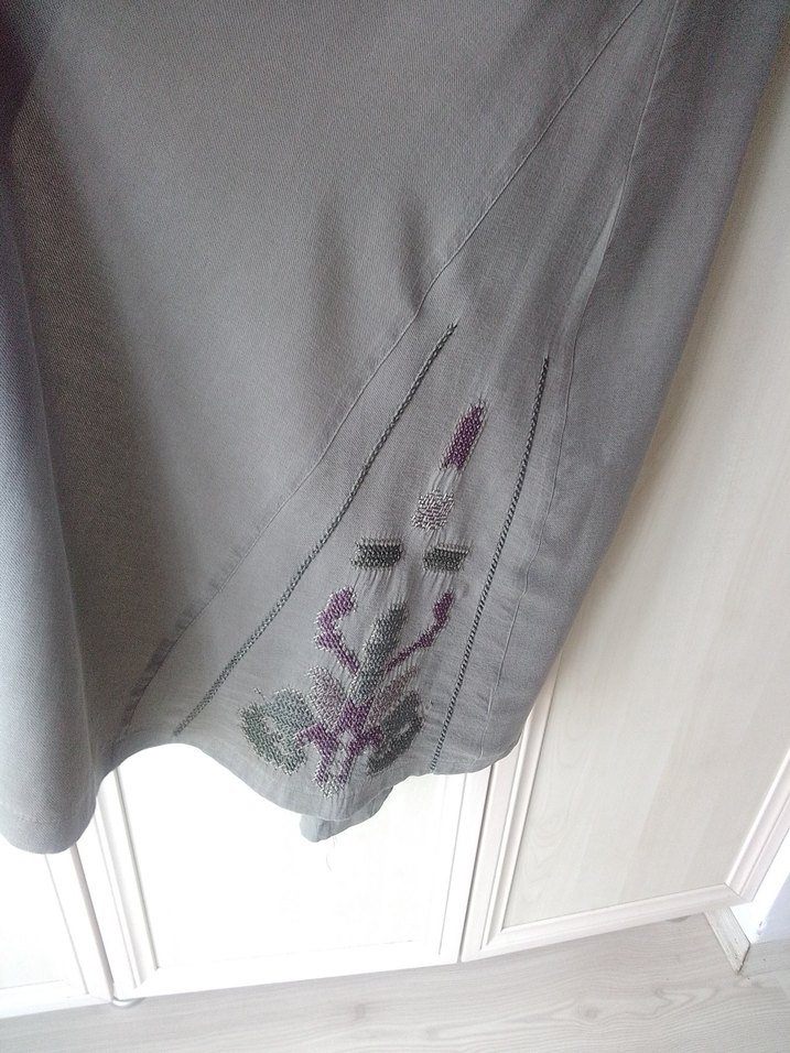 Keten tunik gömlek ferace - Görsel 5