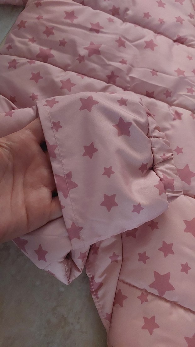 Pembe Yıldız Desenli Bebek Tulumu - Görsel 4