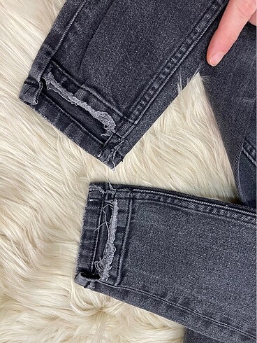 Zara Denim hafif likralı gri pantolon - Görsel 4