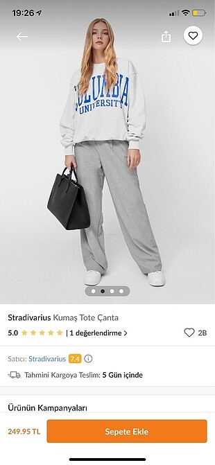 Stradivarius Tote çanta